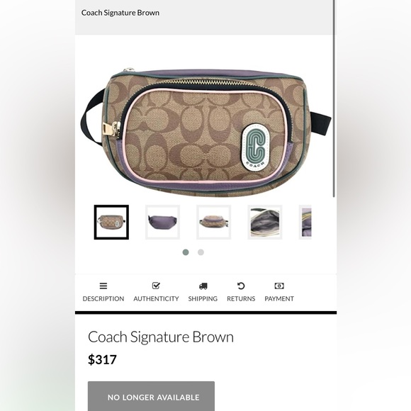 Vintage Coach Fanny Pack - Signature Brown - Picture 9 of 10